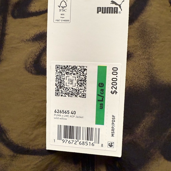 New Mens PUMA x LMC Collaboration Reversible Jacket MSRP $200 Large - Picture 2 of 7